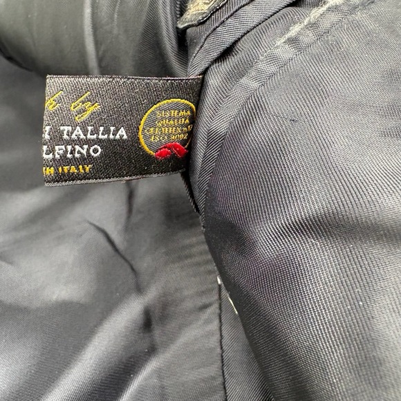 Canali For Bloomingdales Wool Lana Sport Coat Italy Windowpane 2 Button Size 38R - Picture 5 of 16